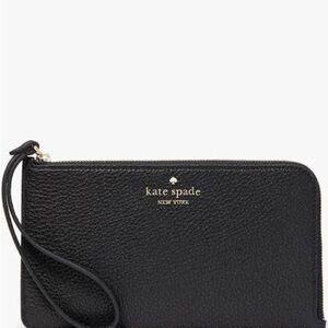 Kate Spade Black Leather Convertible Wristlets: Wristlet or Shoulder Bag